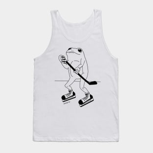 Ice Hockey Frog Tank Top